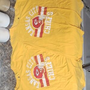 KC. Chiefs NFL shirts size 10/12
